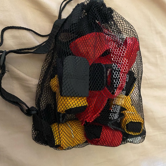 Flag Football, 8 Flags (4 red and 4 yellow) with bag orange bean bag mark. - Picture 3 of 4